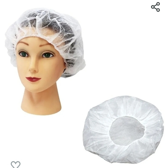 NEW 24 In. White Bouffant Caps 1000 Pcs - Picture 1 of 2